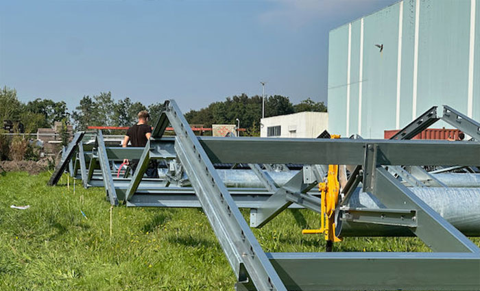 Zonnepanelen op bedrijfspand