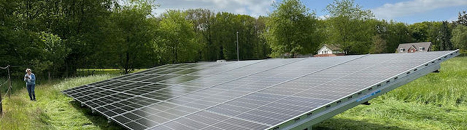 Zonnepanelen in de tuin